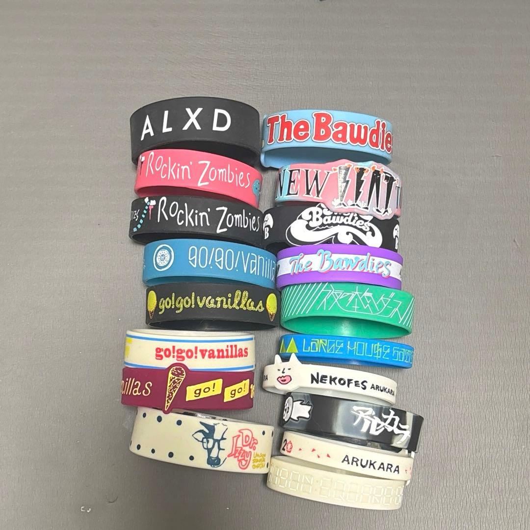 500円〜おまけありラバーバンド リストバンド