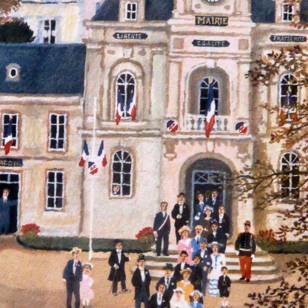 リ*カ様 ミッシェル　ドラクロア　シティーホールのウェディング　リトグラフ