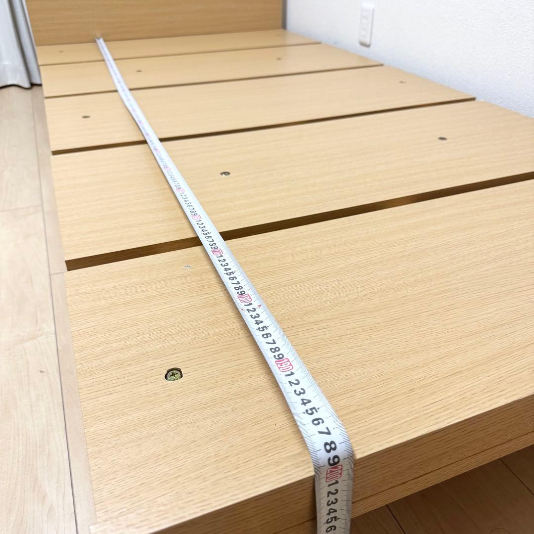 【送料無料✨】北欧ローベッドフレーム シングル コンセント付 簡単組立