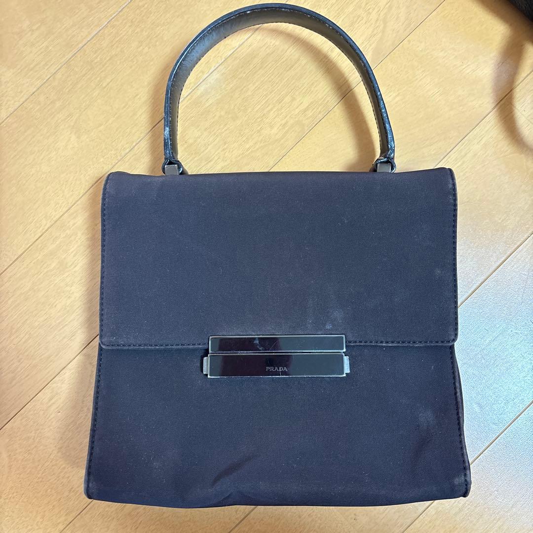 PRADA 濃い茶色　ハンドバッグ