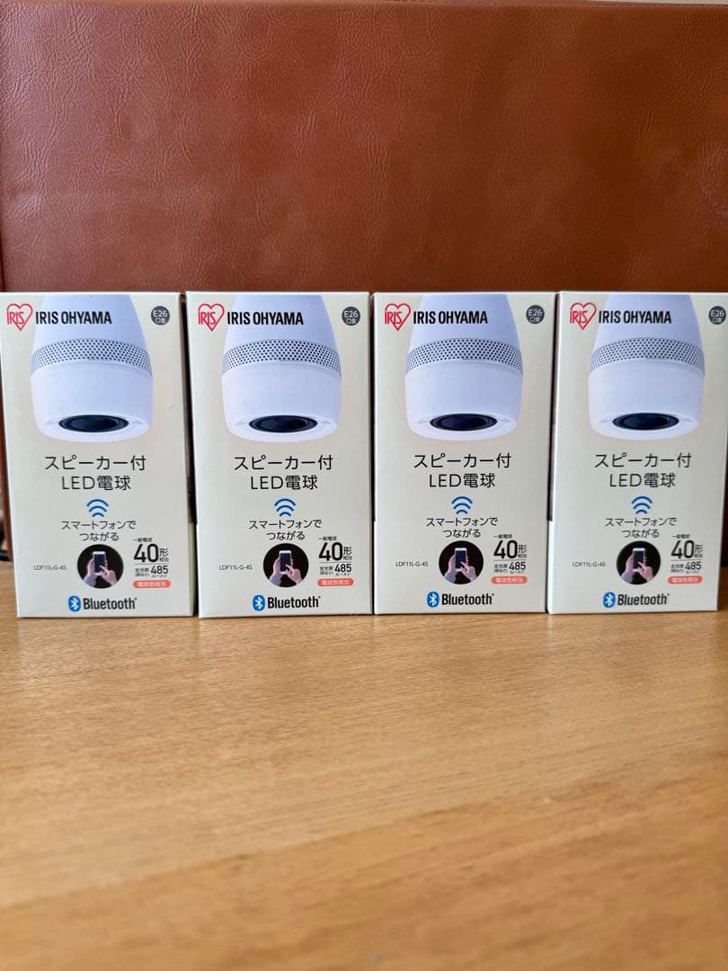 【4個セット】アイリスオーヤマ スピーカー付LED電球 LDF11L-G-4S