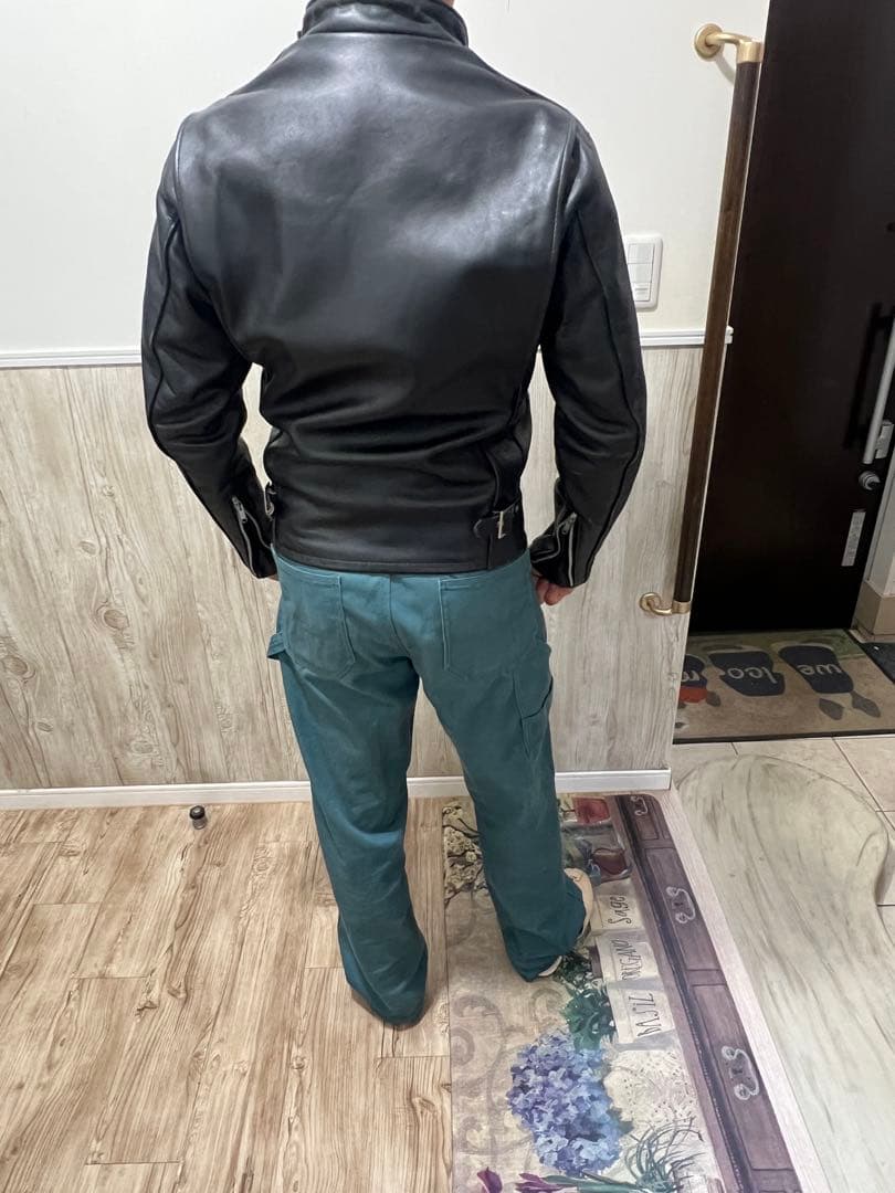 h*9様 最出品Schott 641 ライダース シングル ショット　34