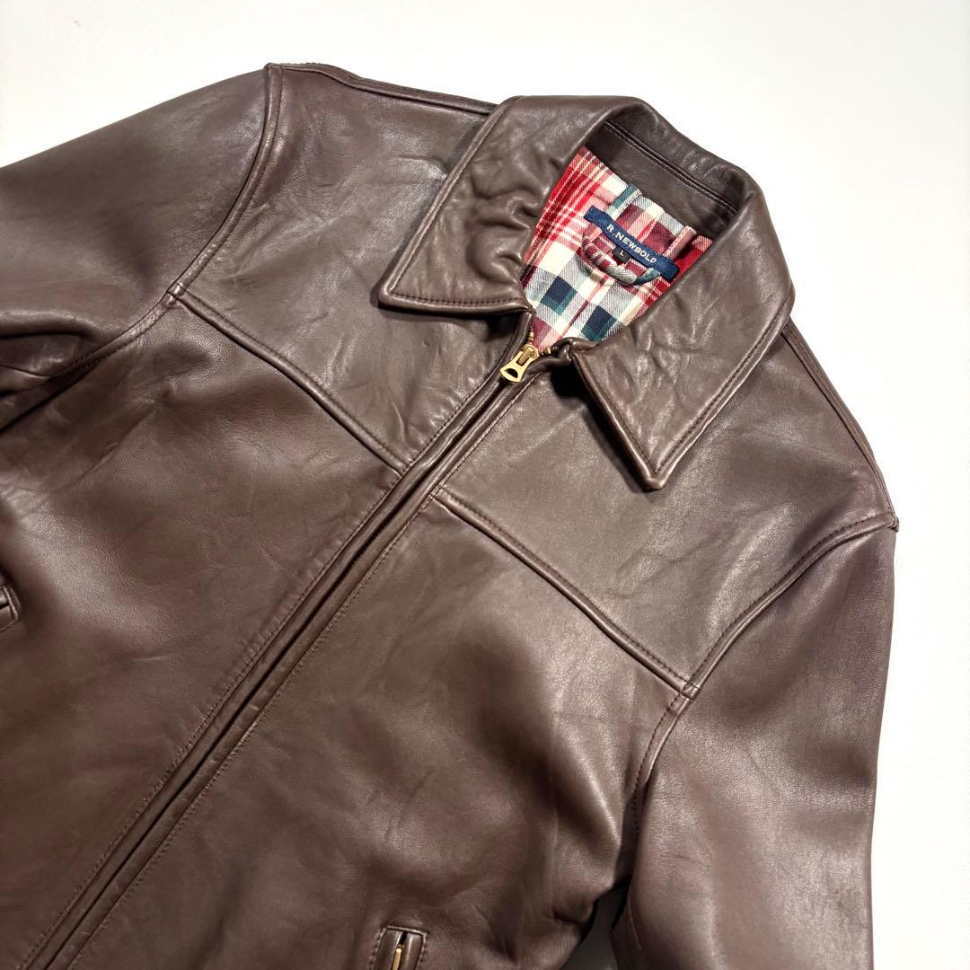 ラムレザー L ポールスミス アールニューボールド レザージャケット ライダース