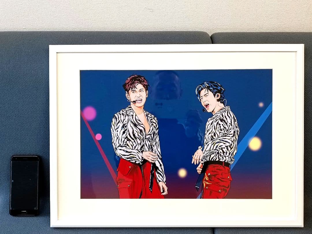 東方神起 イラストA2額装