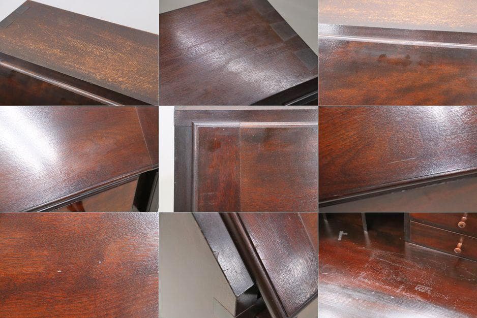 松本民芸家具 308型 ライティングビューロー ミズメザクラ無垢材 デスク