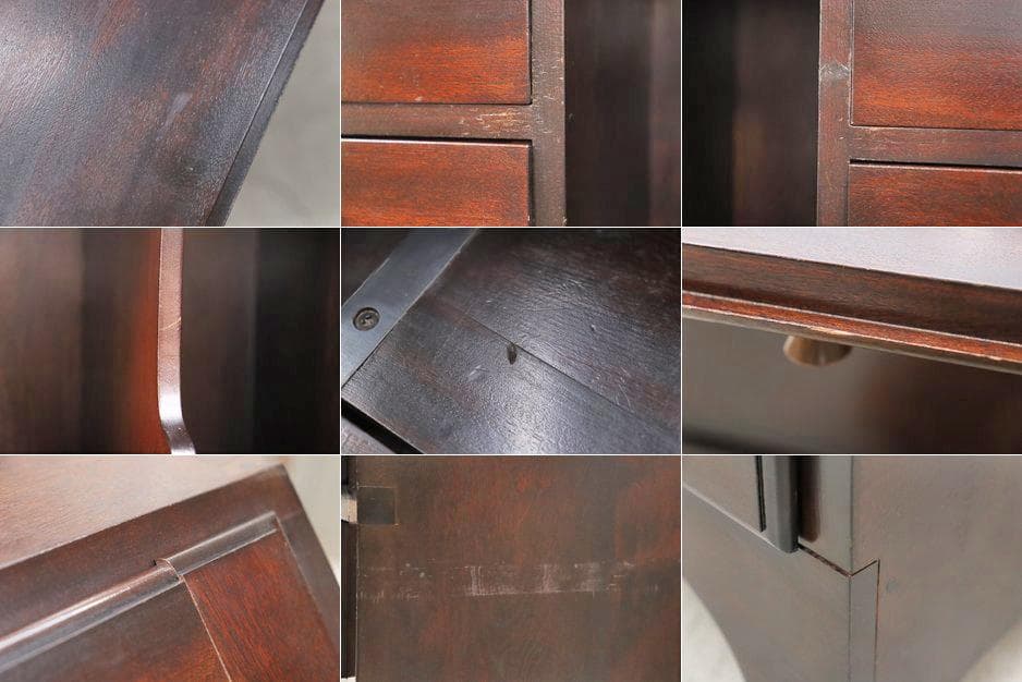 松本民芸家具 308型 ライティングビューロー ミズメザクラ無垢材 デスク