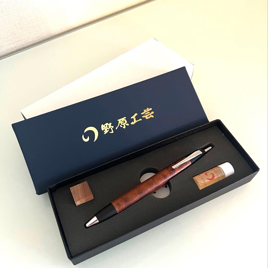 野原工藝 サペリ杢　スタンダードボールペン