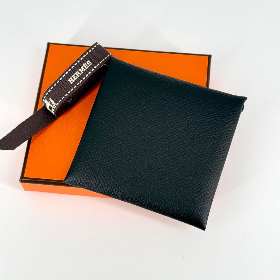 新品 HERMES バスティア ケース ノワール ブラック B刻印 黒