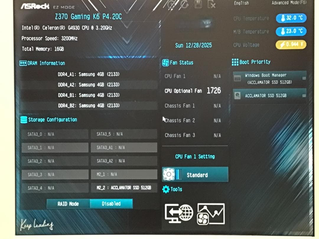 ASRock Fatal1ty Z370 Gaming K6 マザーボード