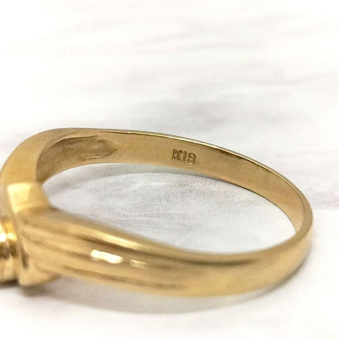 タイムセール♡K18 ダイヤモンド リング 0.07ct 11.5号 レディース