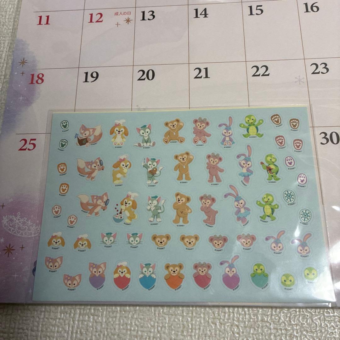 ディズニーシー　ダッフィー カレンダー2026年　匿名配送　2025年付属付