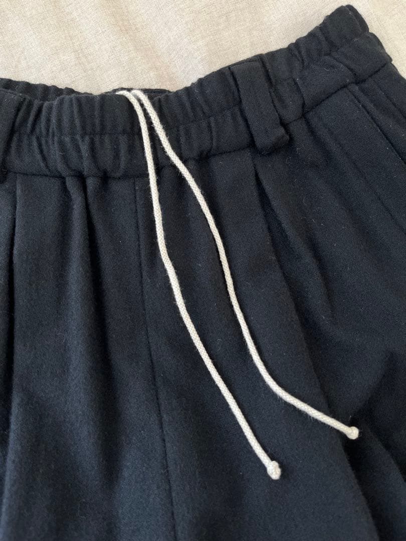atelier naruseアトリエナルセ◼︎ウールフラノガウチョパンツ◼︎ブラック