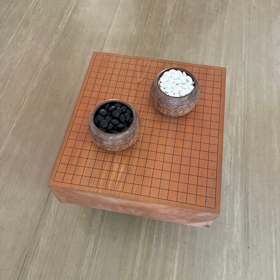 囲碁セット 木製ボードと石
