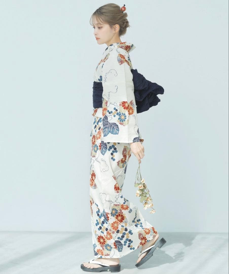 週末値下げ　1人で着られる浴衣5点セット