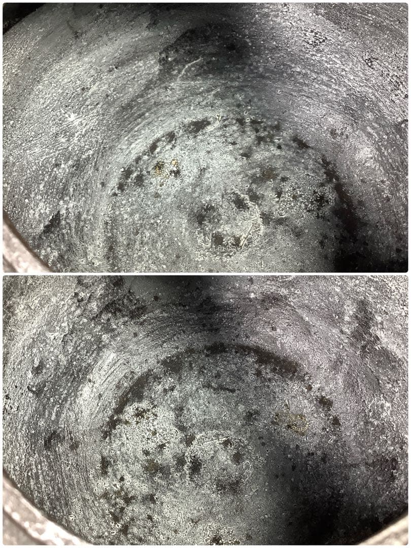 淡々斎好写　唐松地文　独楽釜　釜師　菊池政直　茶道具