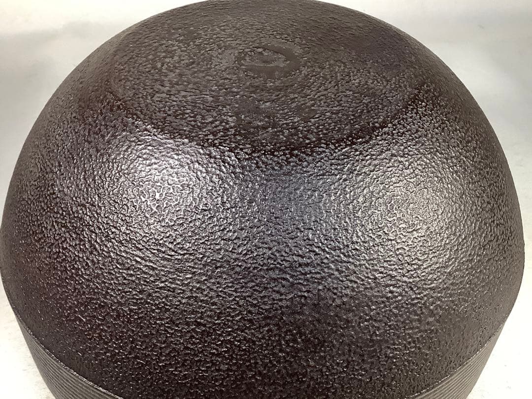 淡々斎好写　唐松地文　独楽釜　釜師　菊池政直　茶道具