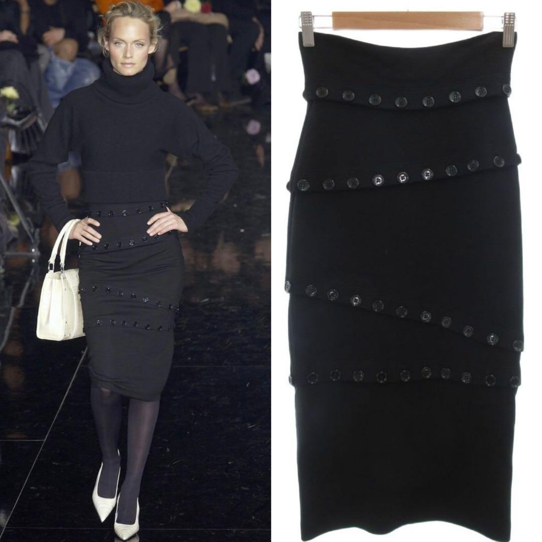 Dolce&Gabbana f/w 2003 ボタン　スカート　モード