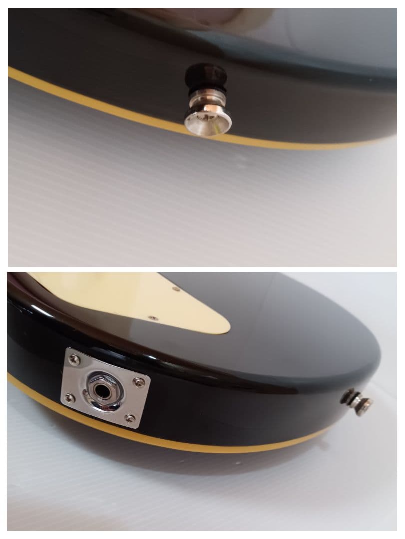 美品 新品弦 RDR レスポール 黒 ブラック エレキギター ハムバッカー