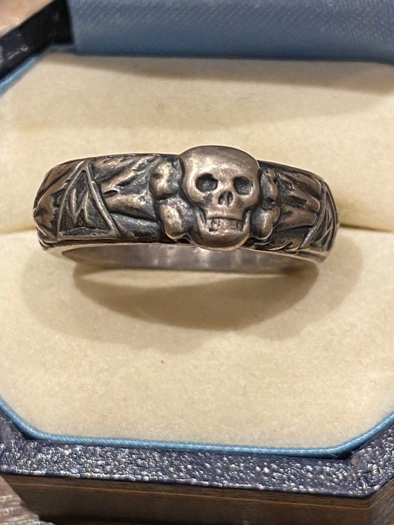 tks 私物骸骨名誉指輪　ミリタリードイツ　第二次大戦　スカルリング