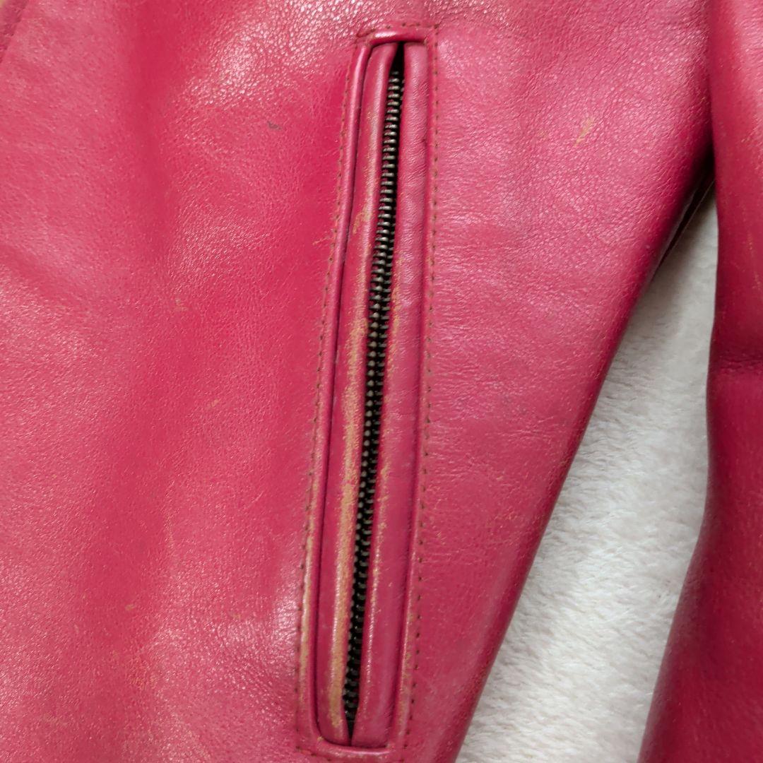 ドッグファイト　レザー　シングルライダースジャケット