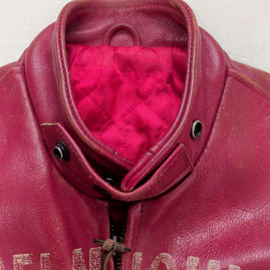 ドッグファイト　レザー　シングルライダースジャケット