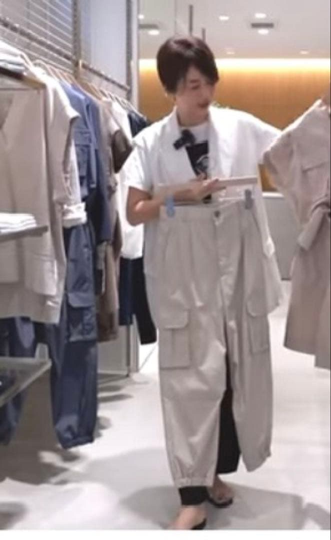 タグ付き新品　スリードッツ　カーゴパンツ　五明祐子さん着用