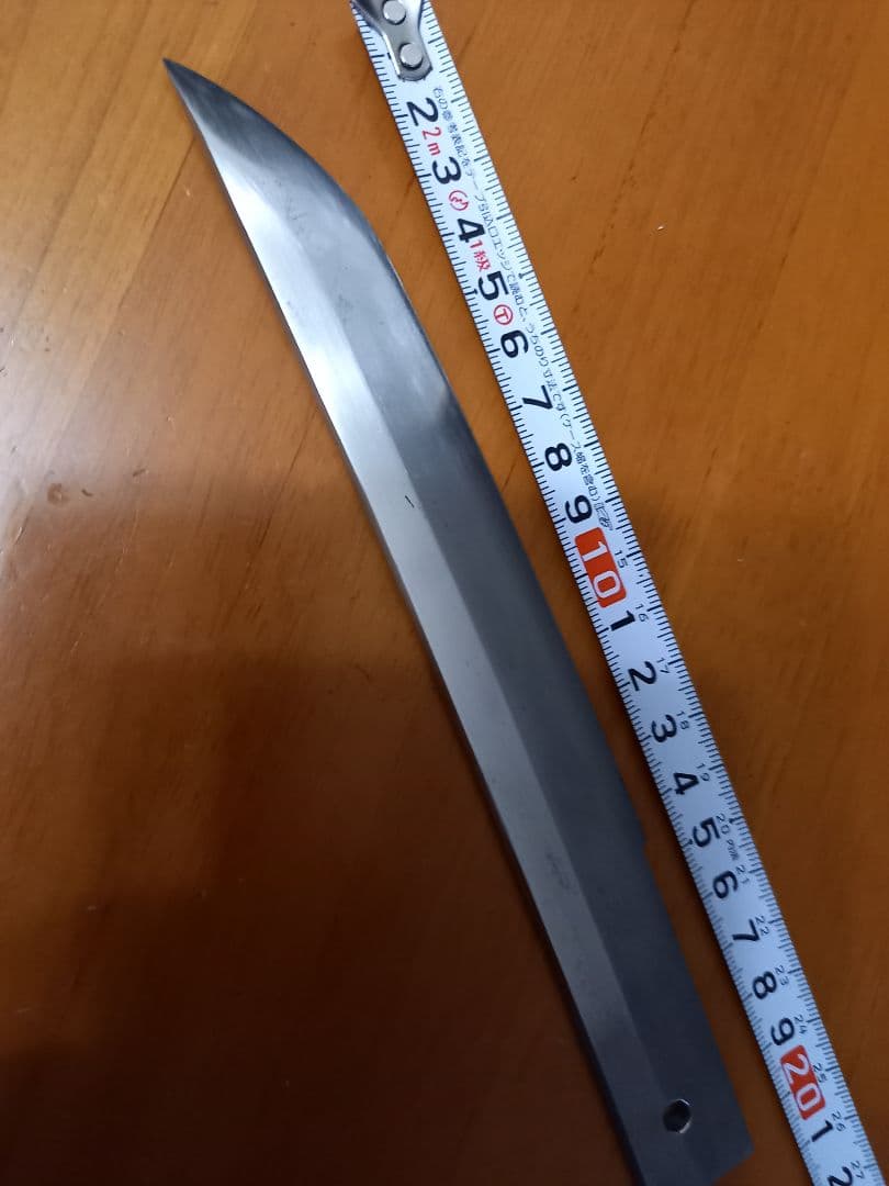 日本刀、残欠、切先部、刃長14.7cm合法サイズです。竹細工刀の材料にいかがです