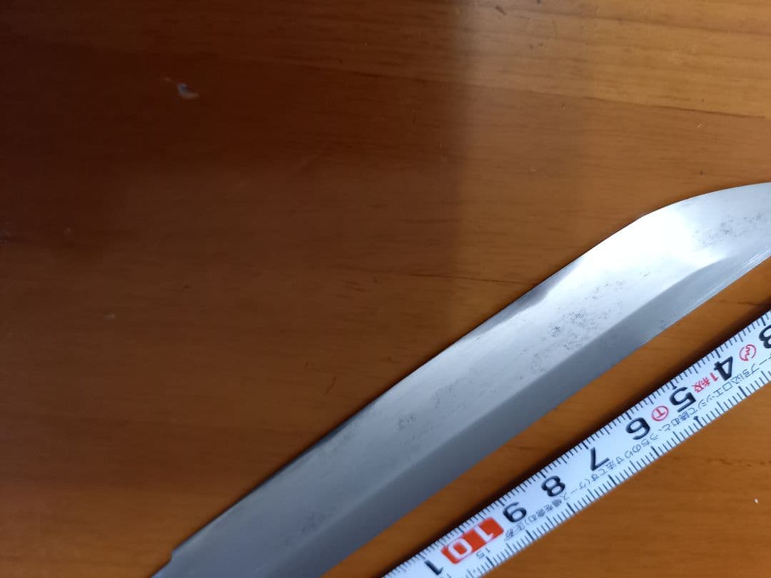 日本刀、残欠、切先部、刃長14.7cm合法サイズです。竹細工刀の材料にいかがです
