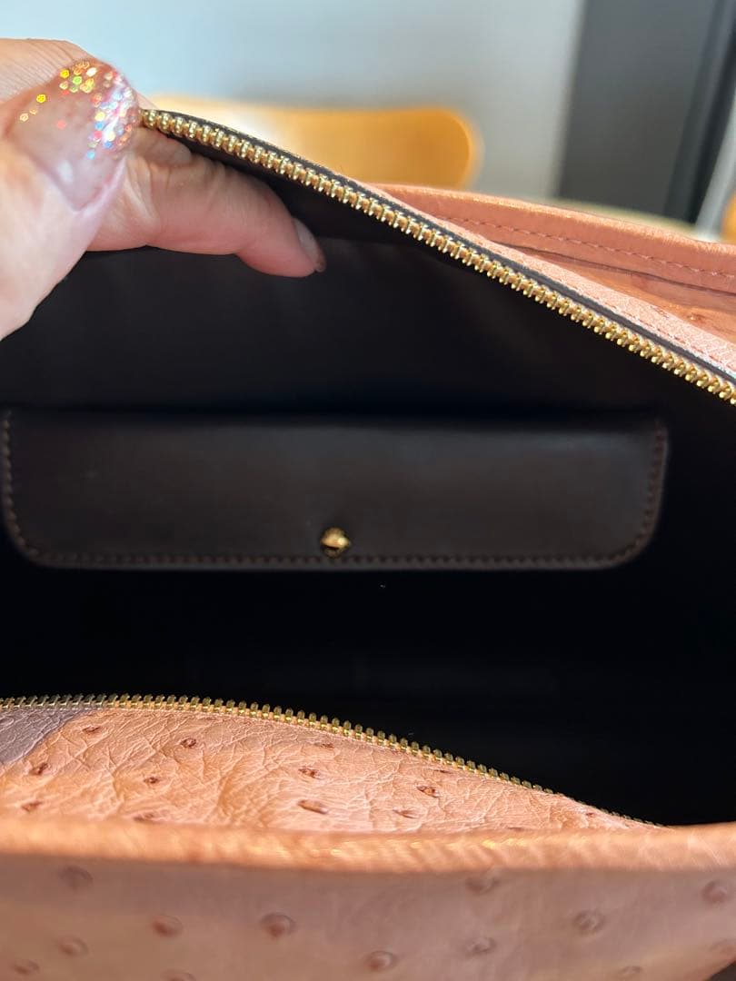 希少　美品　オーダー品　ロエベ　アマソナ36 オーストリッチ　定価200万