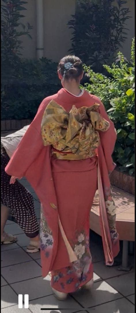 綸子✨ 振袖フルセット✨振袖、帯、帯揚げ、帯締め、半衿リボン、重ね襟の６点