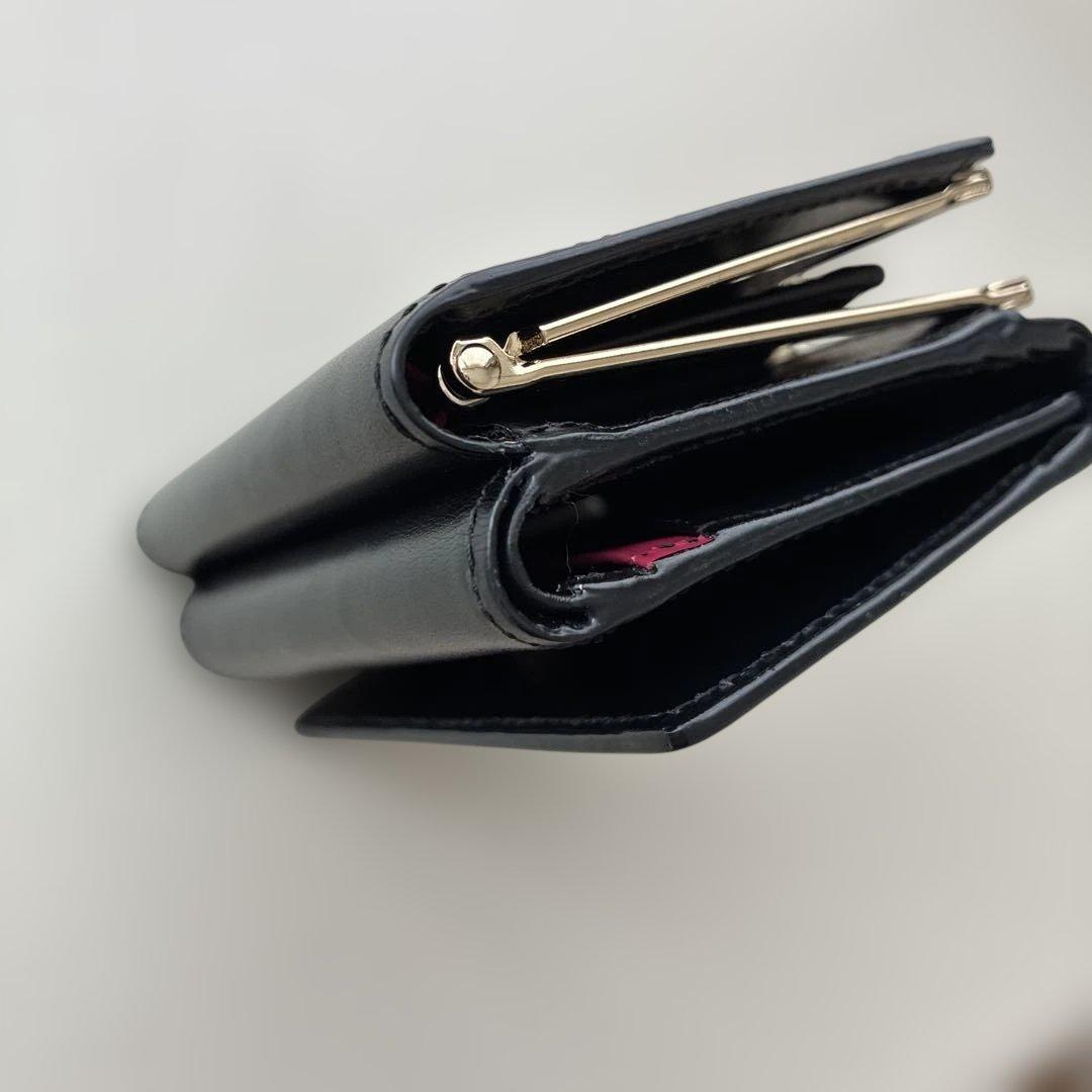 Paul Smith ブラック 三つ折り財布 がま口