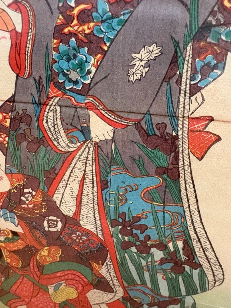 【真作】浮世絵 女性と子供