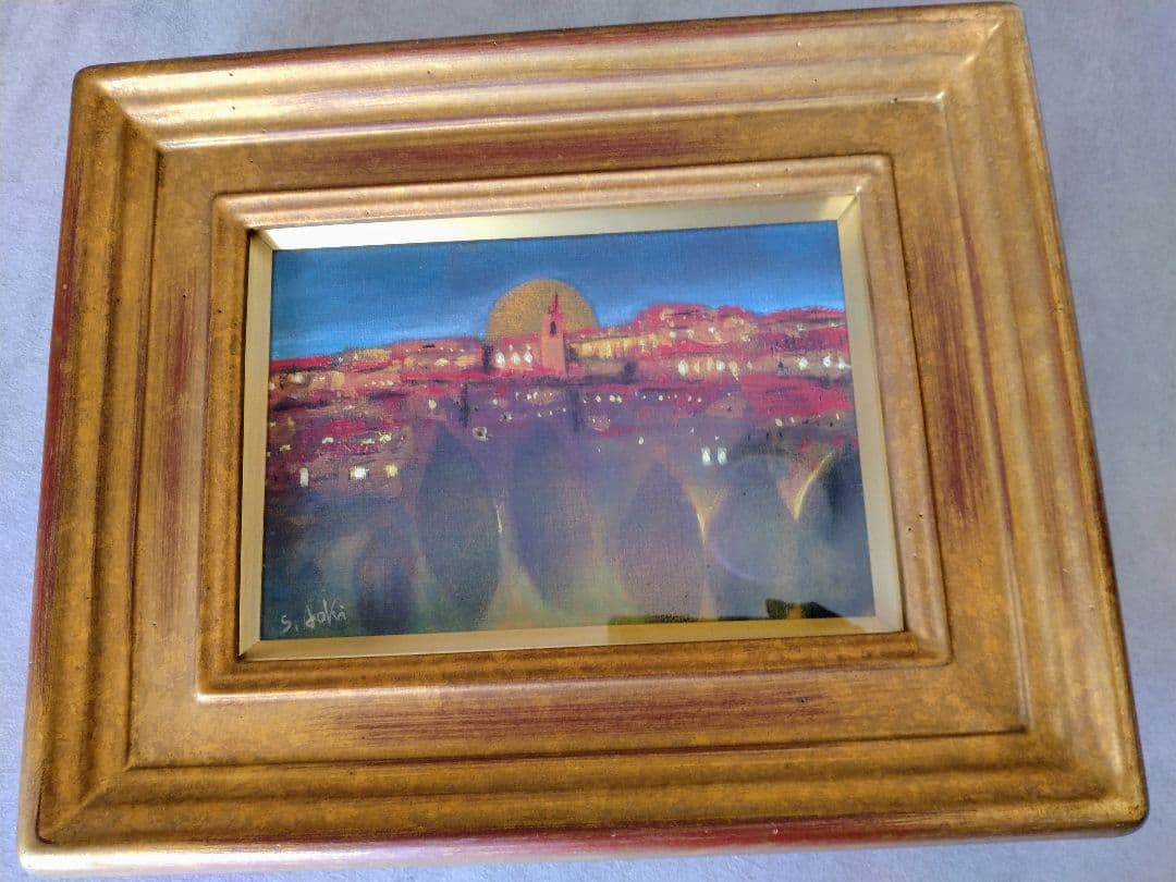 油絵　青木誠一画