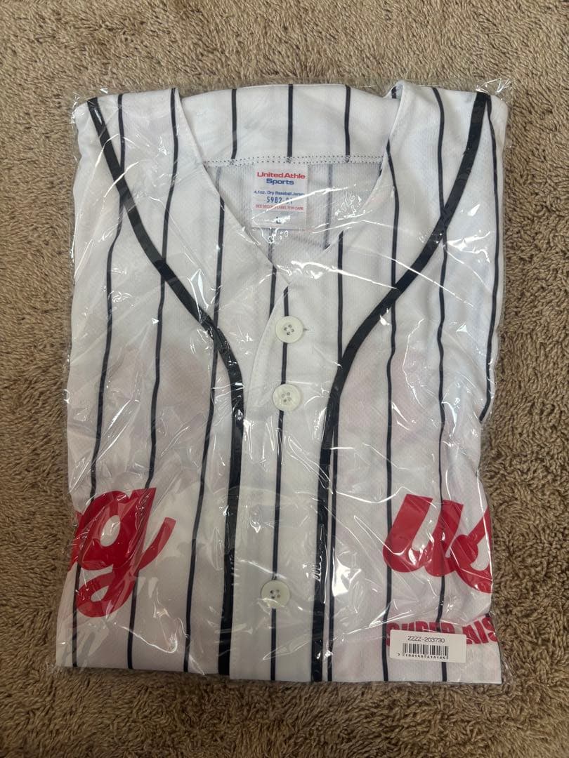 【非売品】ねぐせ。 スーパー愛し隊！ユニフォーム Lサイズ ベースボールTシャツ