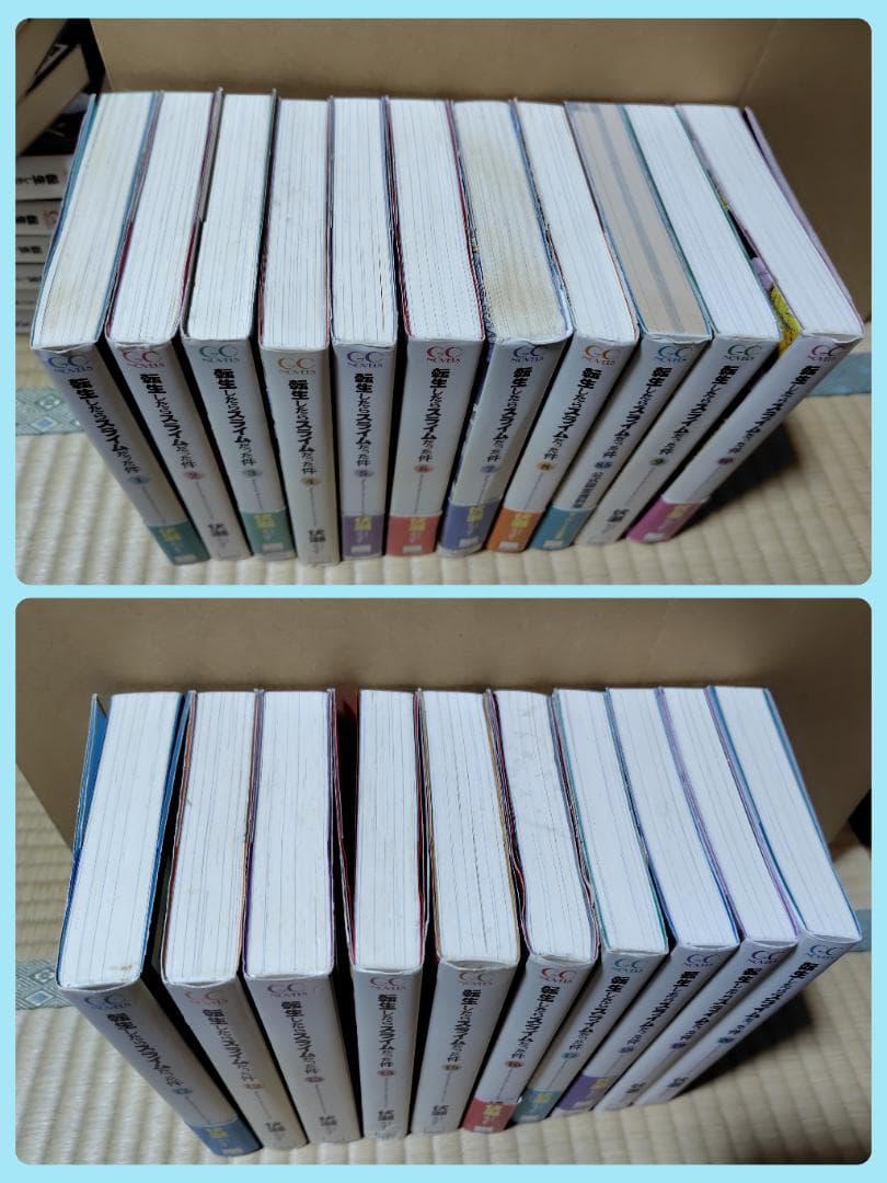 「転生したらスライムだった件 」1-20、8.5巻　小説（中古）