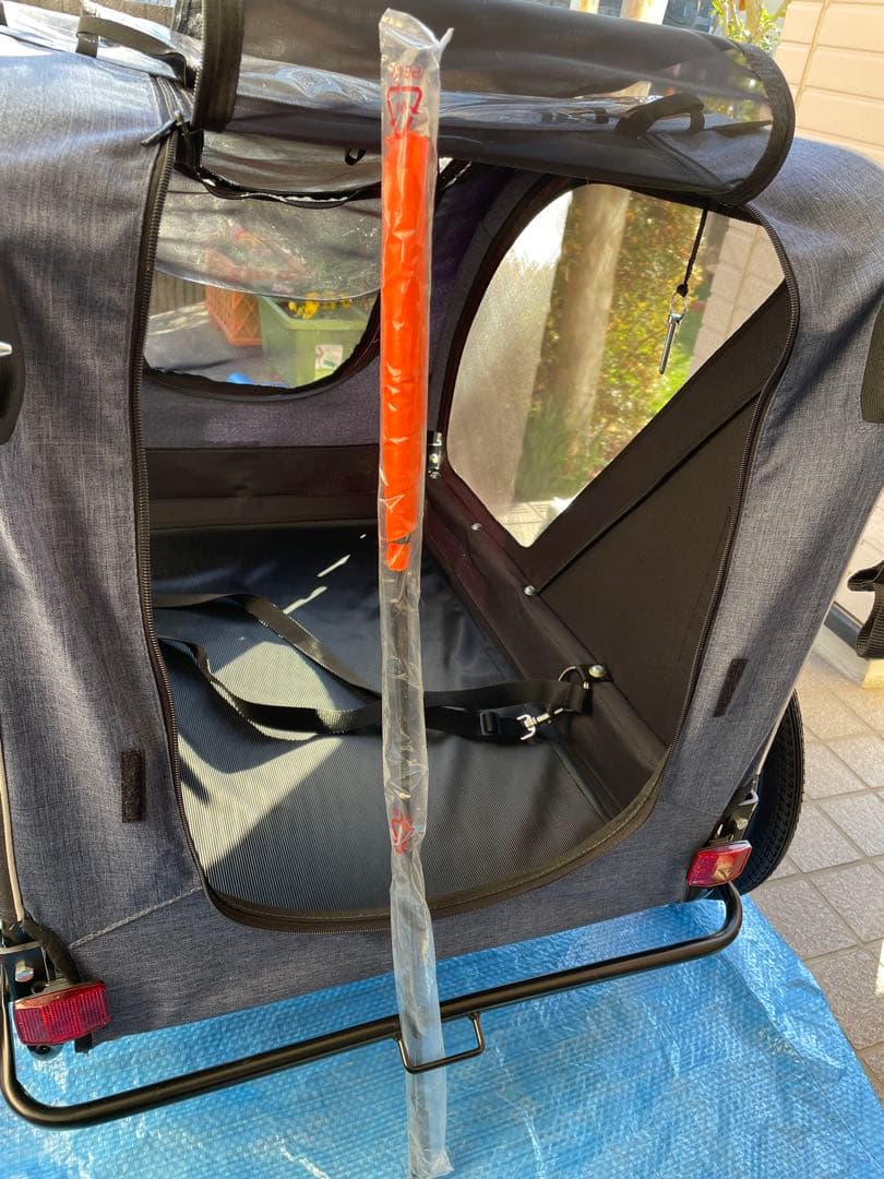 エアバギー ネストバイク AD3028 中型・多頭飼い向けカート　レインカバー付