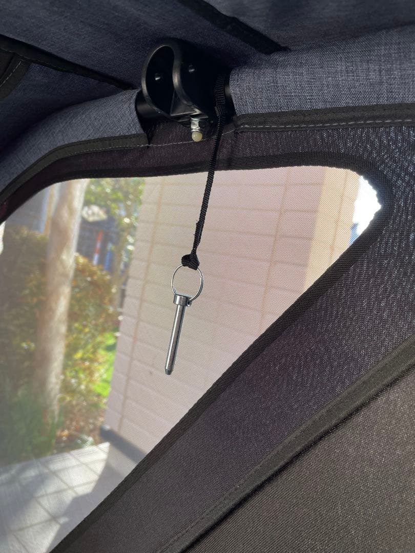 エアバギー ネストバイク AD3028 中型・多頭飼い向けカート　レインカバー付