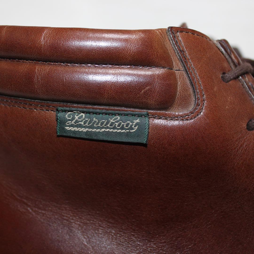 パラブーツ　ミリー　デカタグ　7 ブラウン ハイカットミカエル