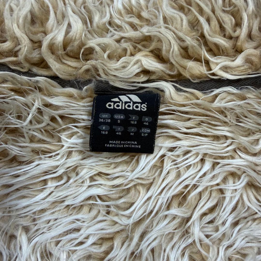 極希少 90s adidas long fur mouton jacket M