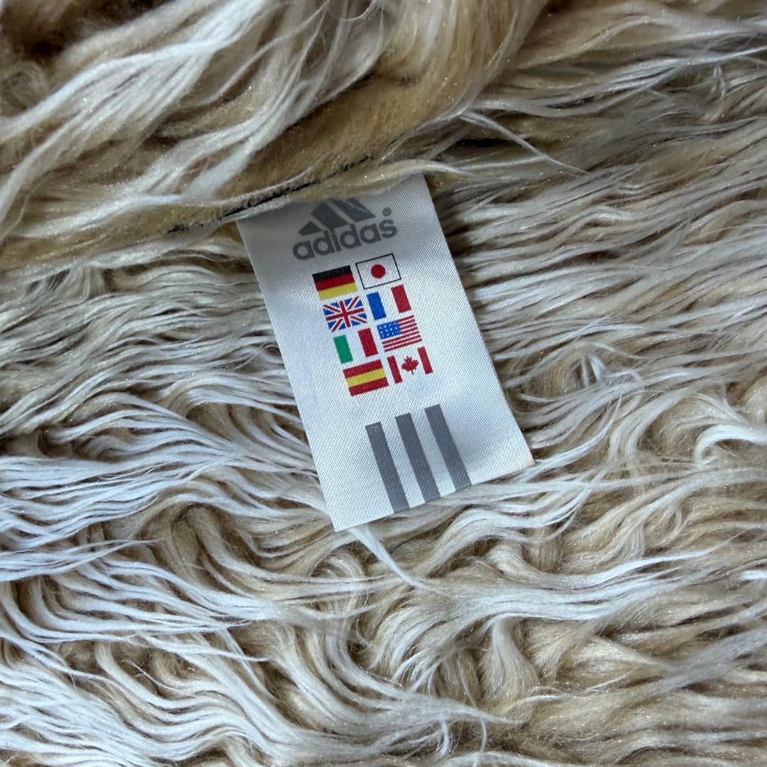 極希少 90s adidas long fur mouton jacket M