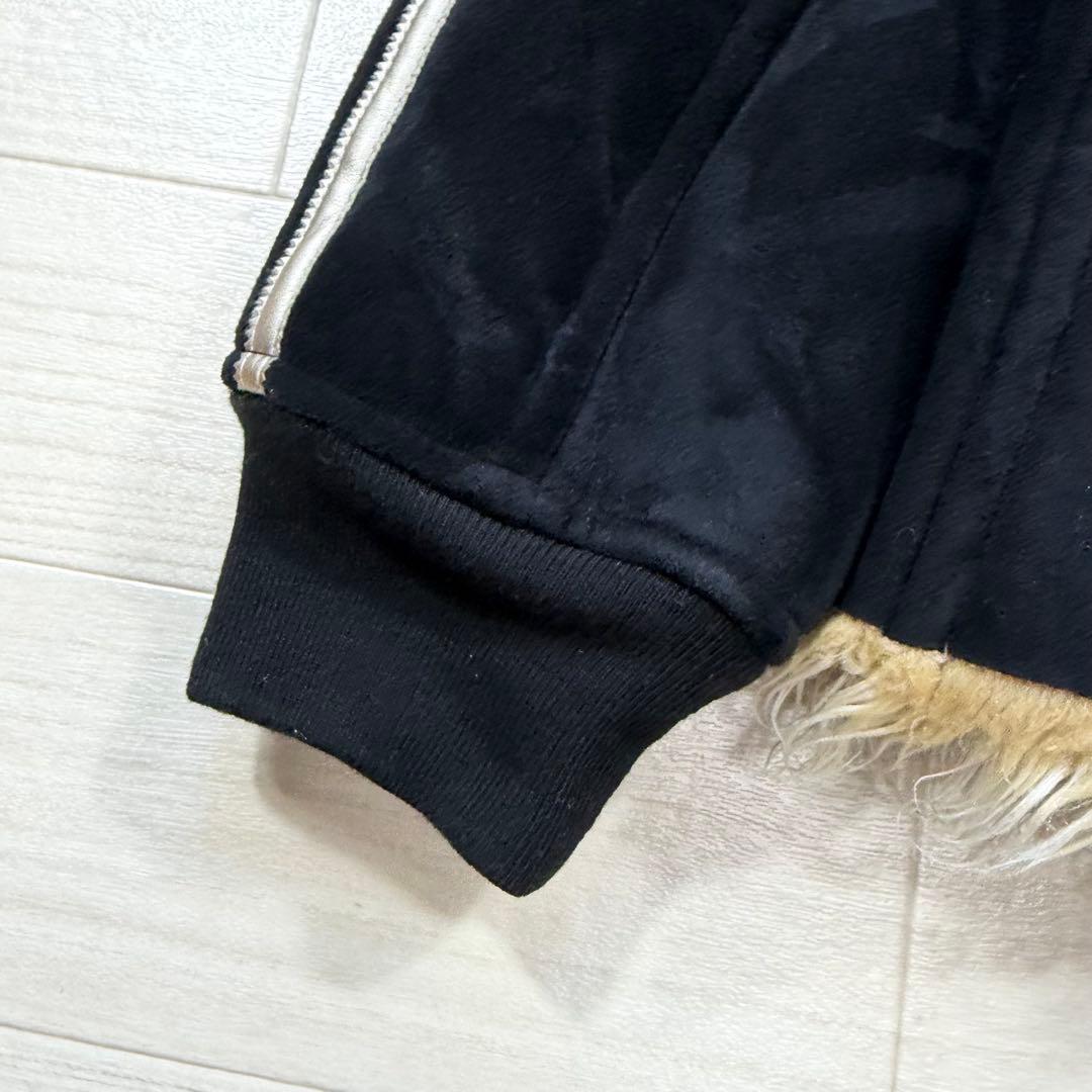 極希少 90s adidas long fur mouton jacket M