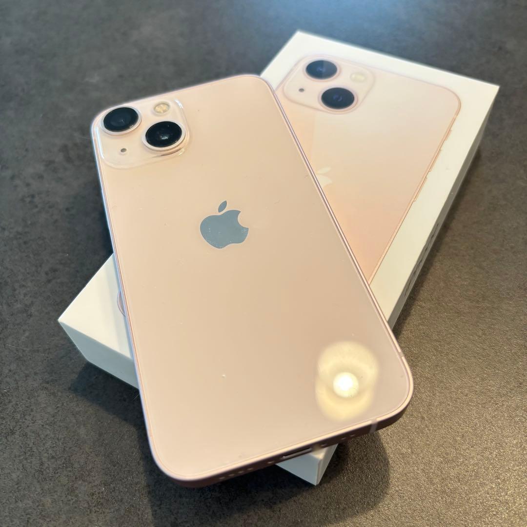 【美品】iPhone13mini 128GB ピンク 付属品付き
