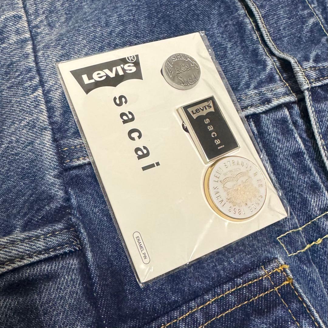 Levi’s sacai ピンズ 3種セット リーバイス サカイ シルバー