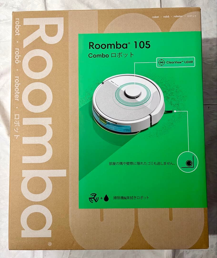 ④ ルンバiRobot Roomba105 ComboロボットホワイトY3