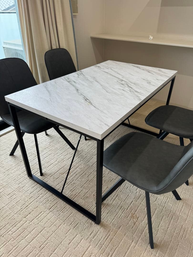 神戸市西区お引取限定 【美品＆超特価】ニトリ ダイニングテーブル4点セット