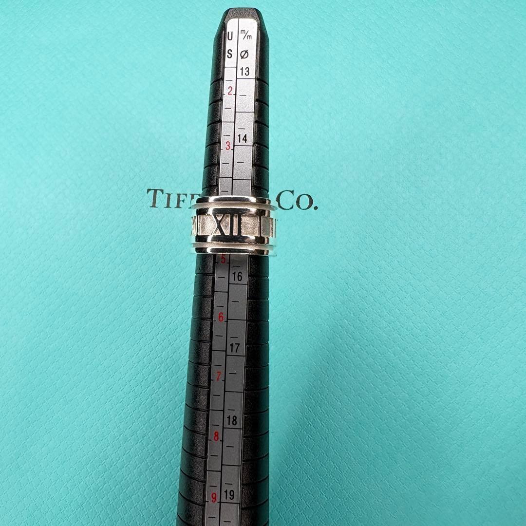 【美品】約7号 ティファニー Tiffany アトラス リング ワイドSV925