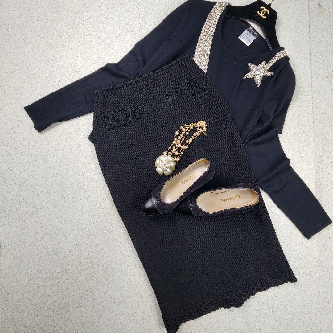 ジョンガリアーノ✨ ニット タイトスカート イタリア製 Sサイズ 黒