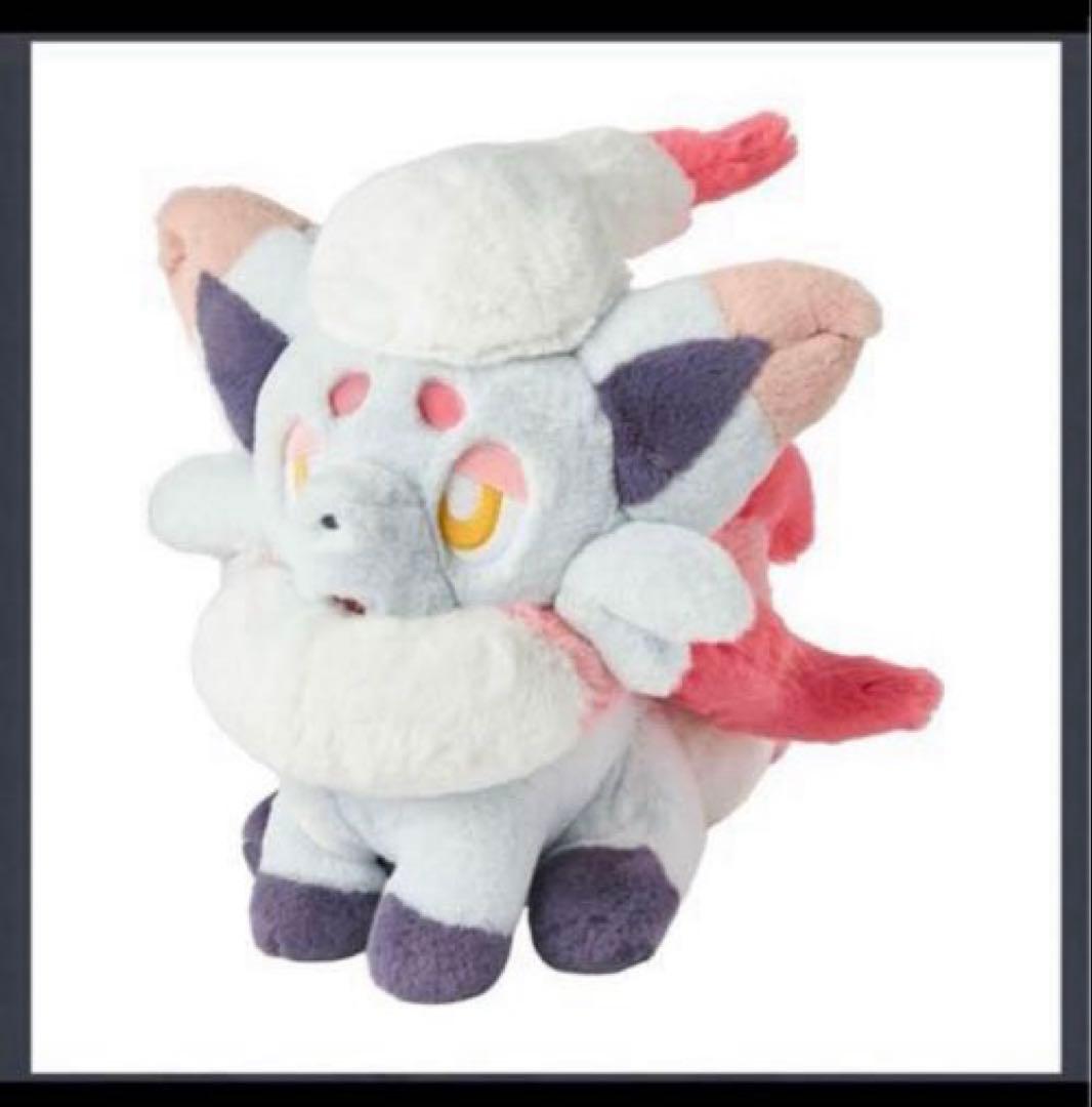 【新品】ポケセンオリジナル　ふわふわ抱きぬいぐるみ ヒスイゾロア　ポケモン 人気