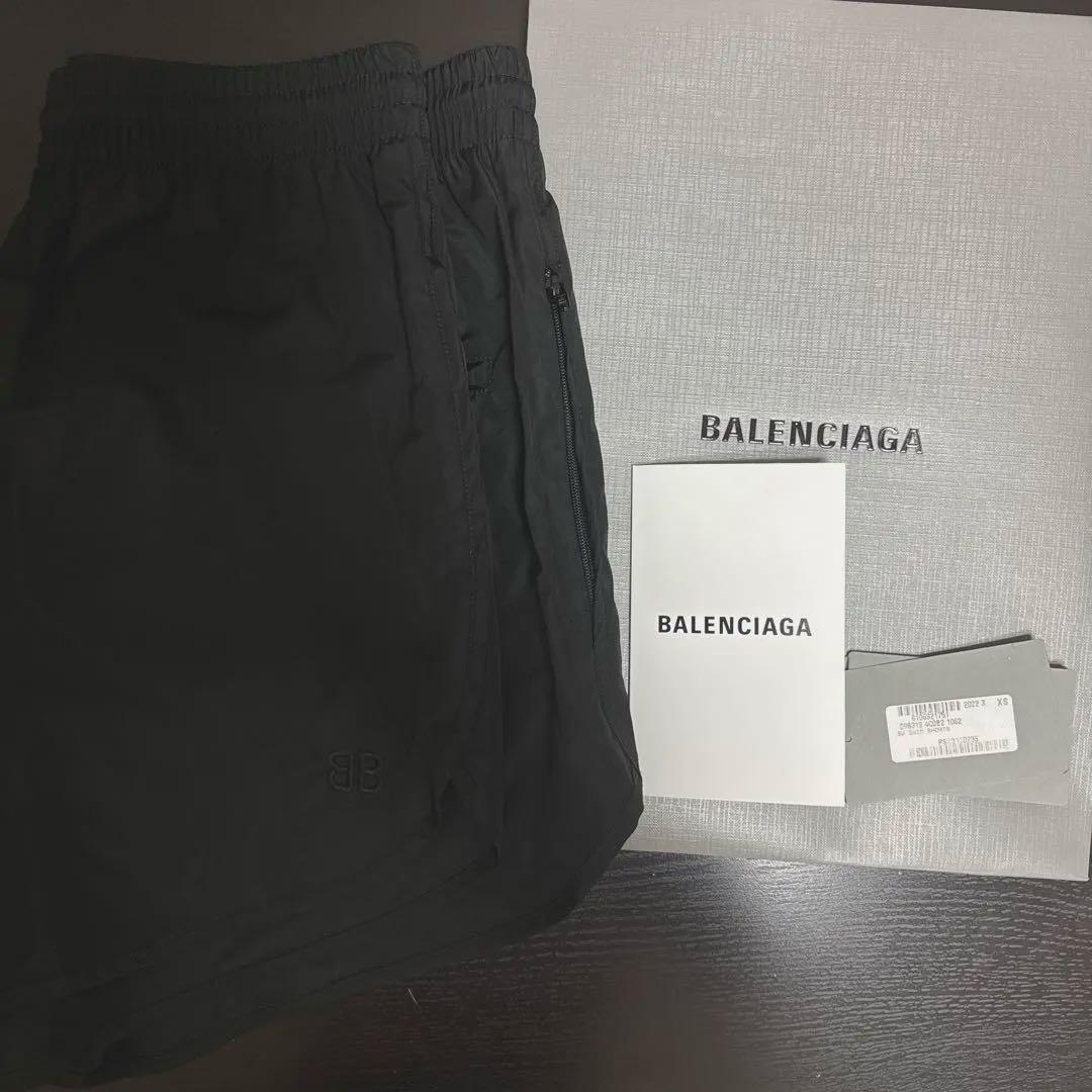 バレンシアガ　スイムパンツ　XSサイズ　ブラック　BALENCIAGA ショート