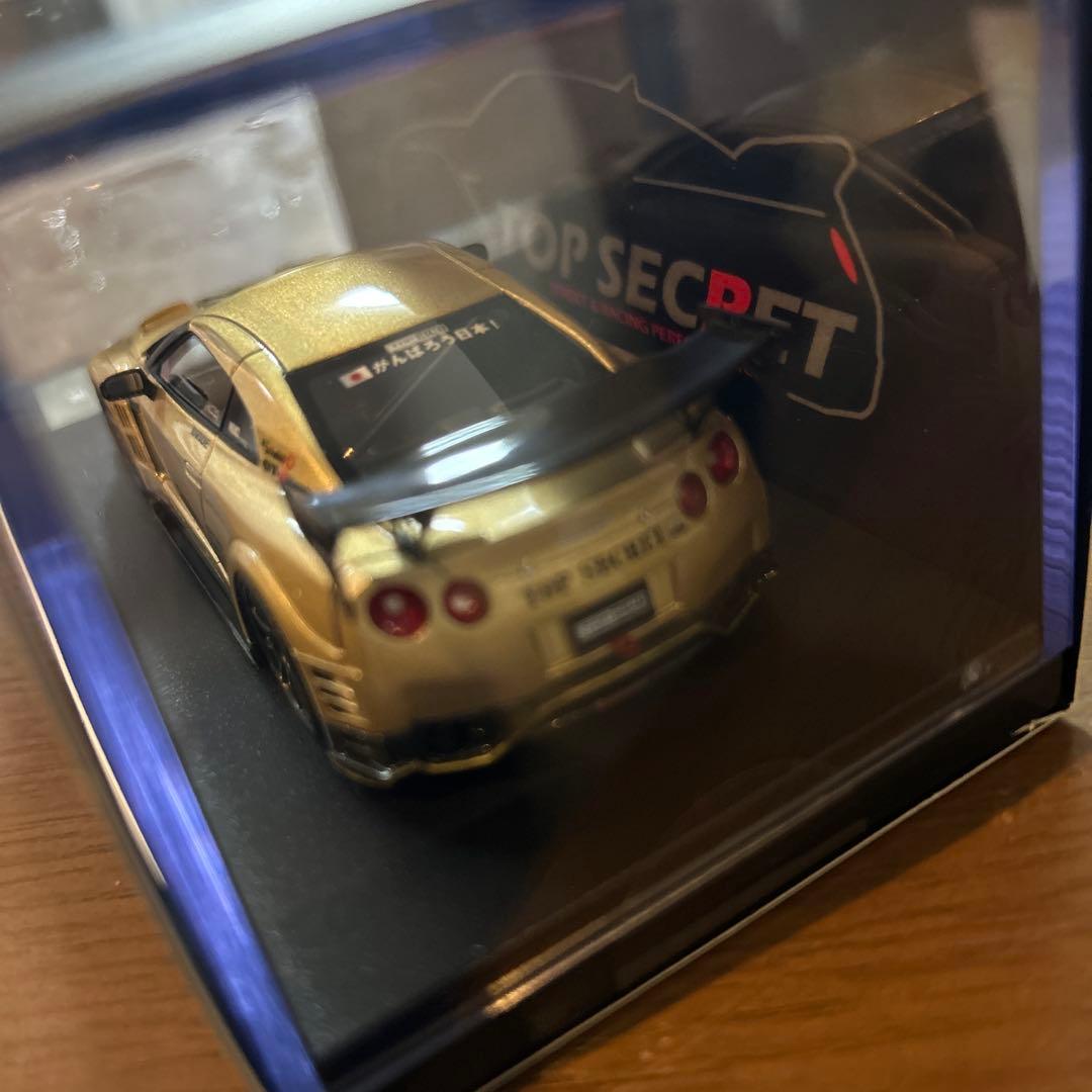 ミニカー TOP SECRET R35 GT-R TOP SECRET GOLD 1/43